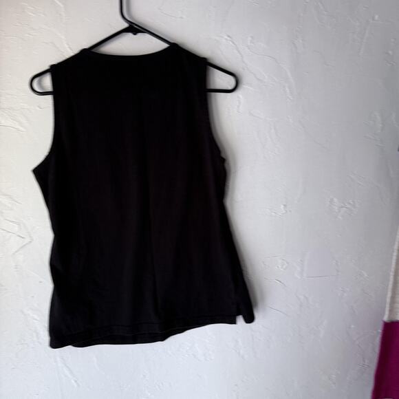 St Johns Bay Tank Top Y2k Petite Medium Beaded Trim Boho Top Boho Grunge - Picture 8 of 8